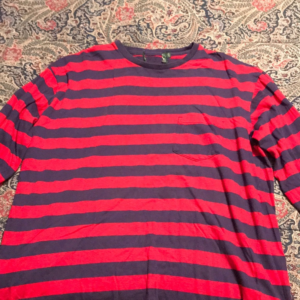 Polo long sleeved stripe shirt.